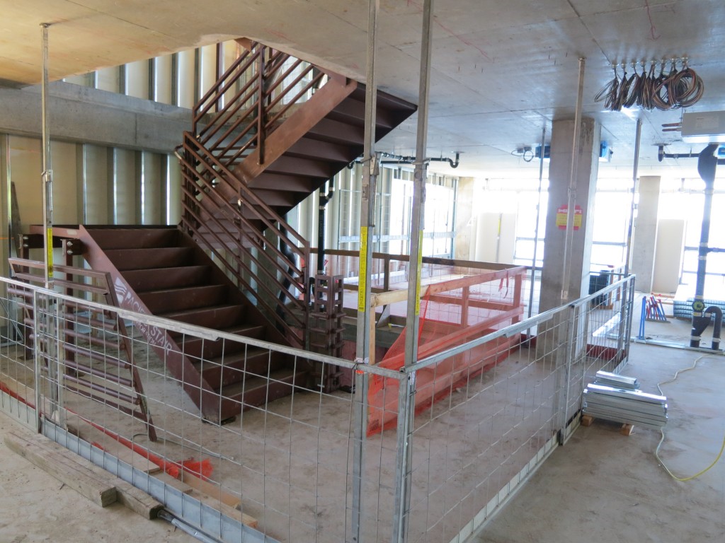 Hotel - interior stair construction