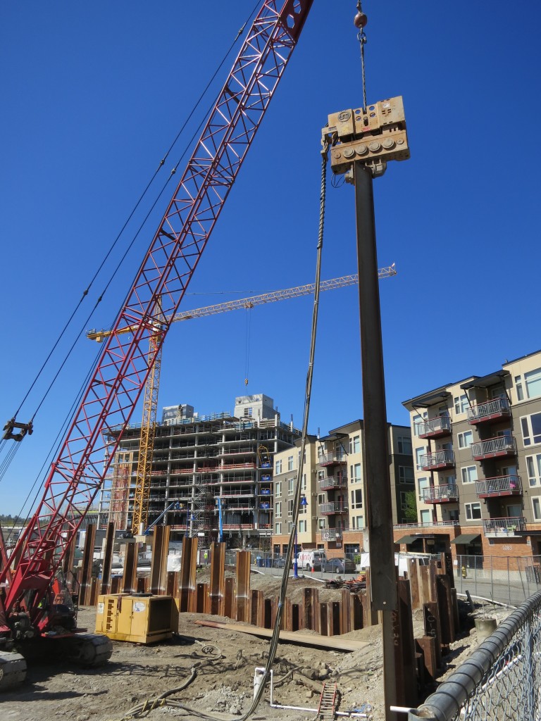 Office - sheet piling install